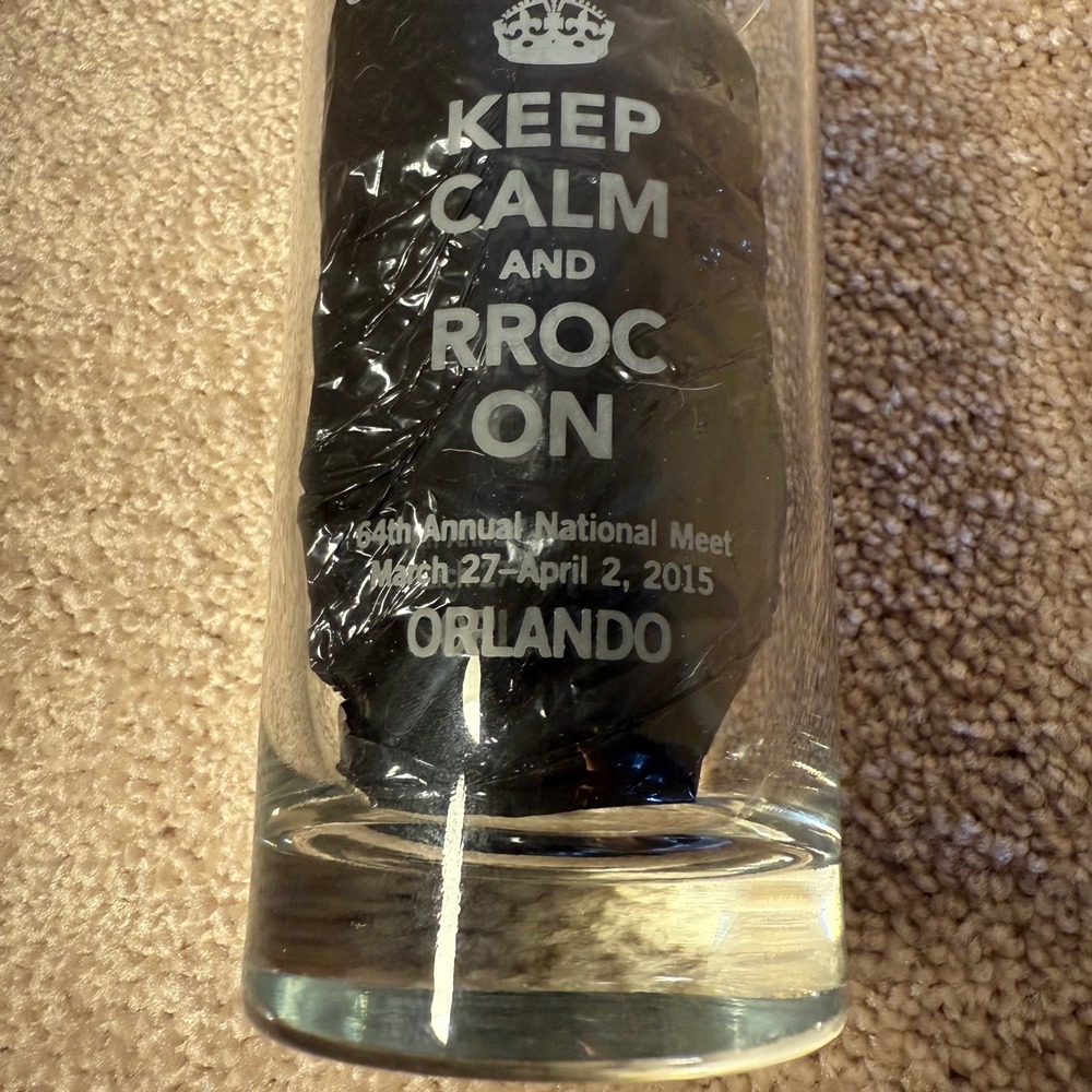 Rolls Royce Owners Club RROC Tall Glass Orlando 2015 Keep Calm and RROC On - Picture 3 of 9